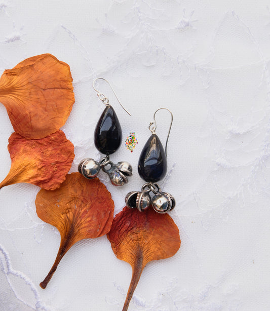 Black Onyx Ghungroo Drops