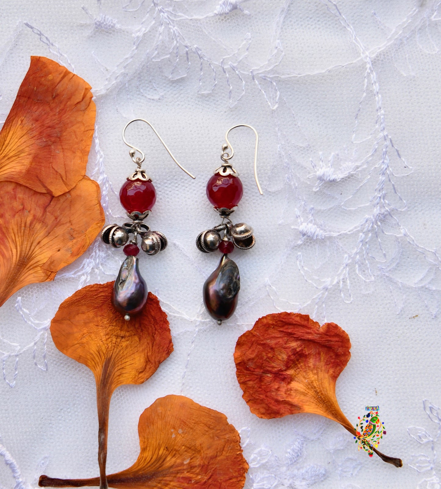 Baroque Pearl Tear Drop Earrings