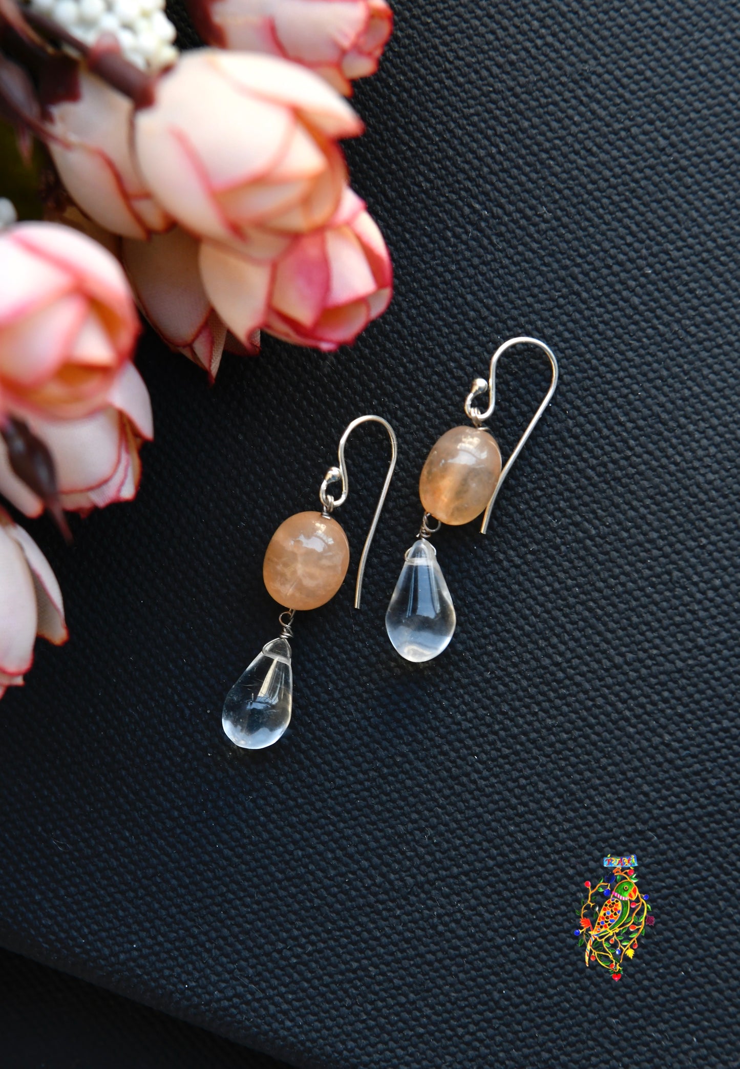 Quartz Drop Earrings