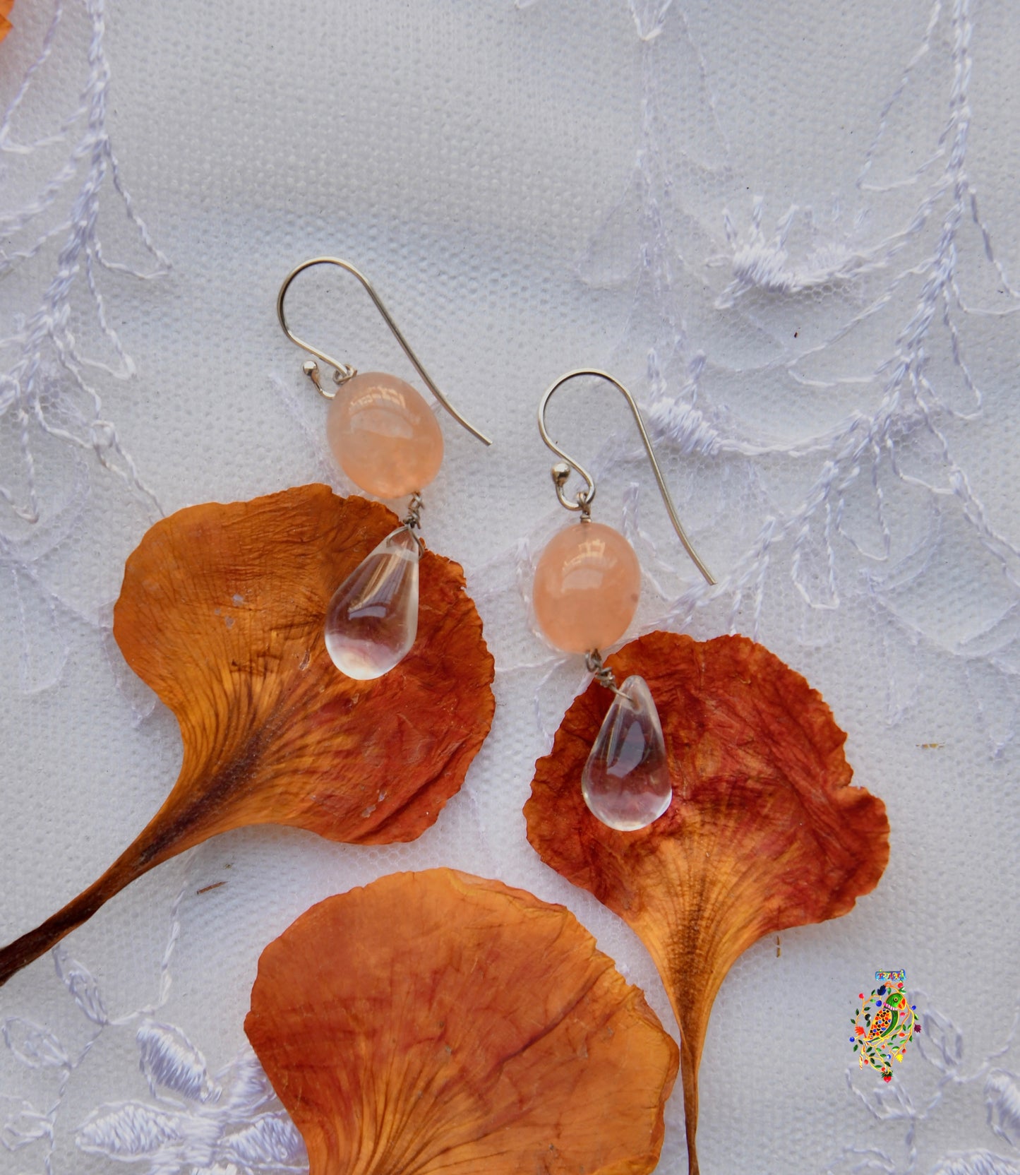 Quartz Drop Earrings