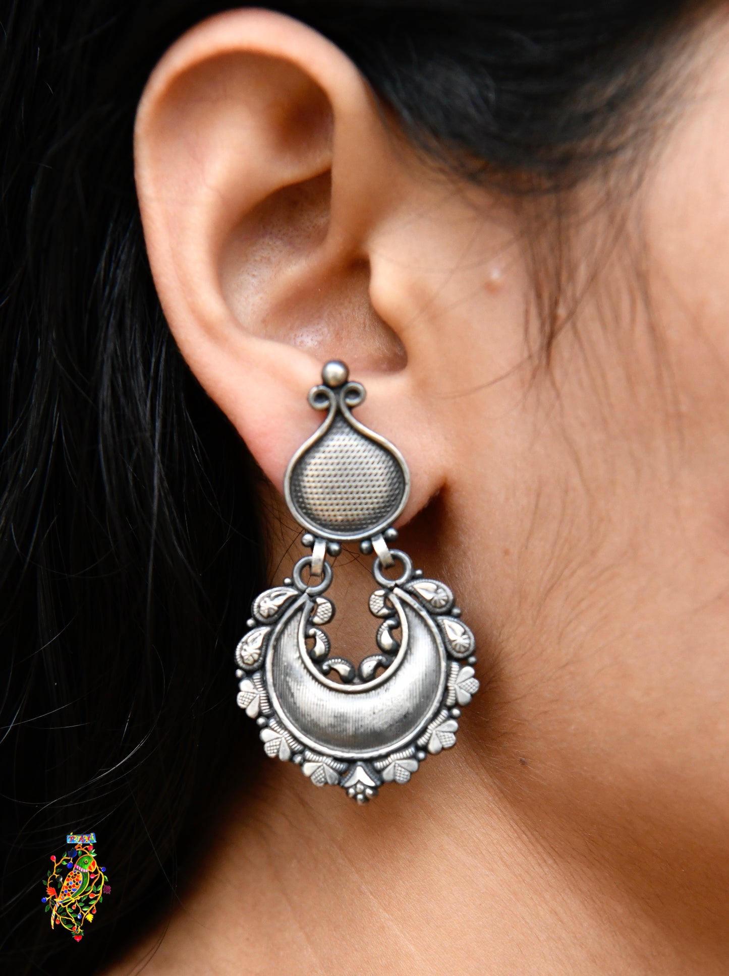 Silver Chaand Bali