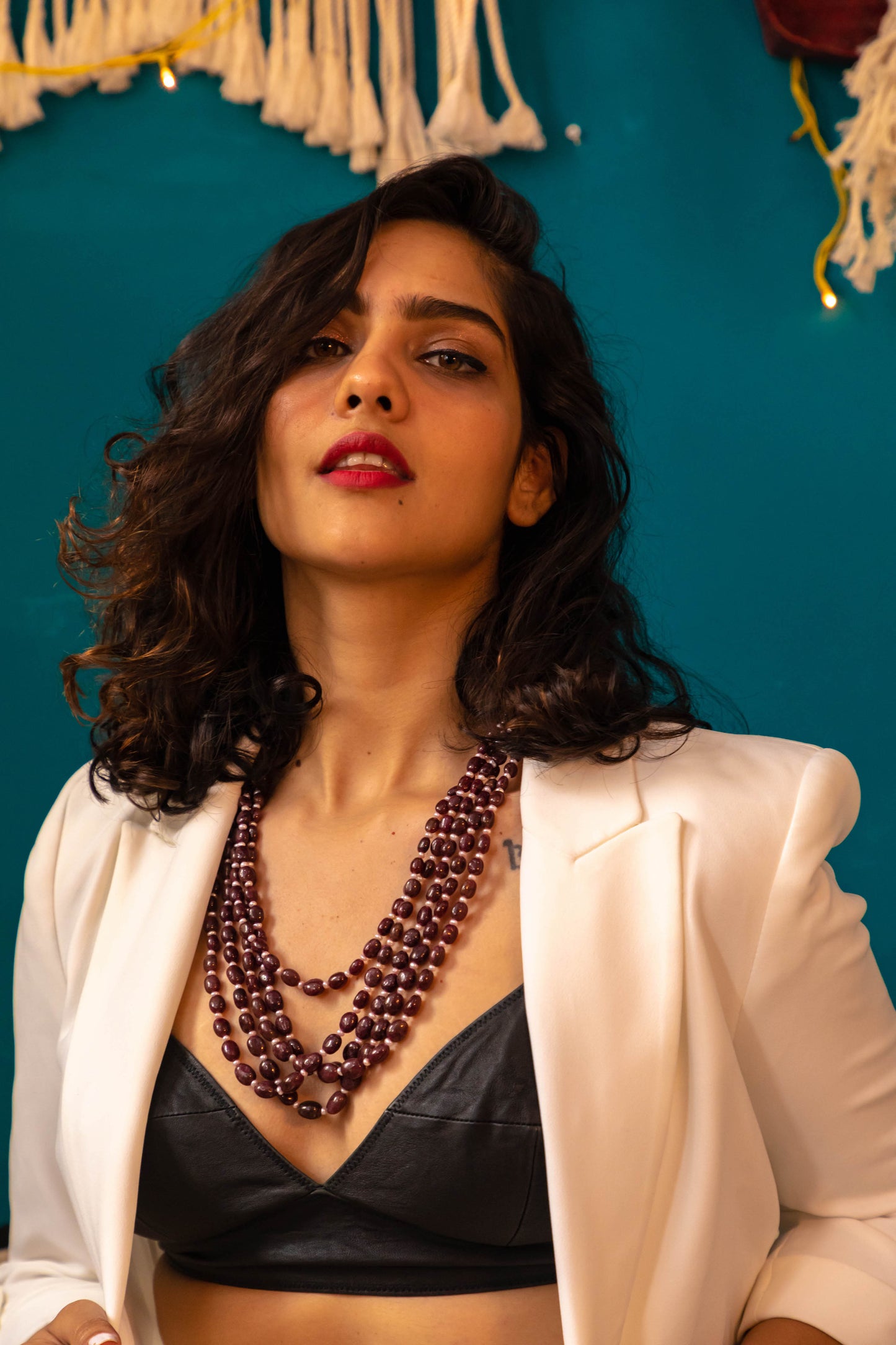 Grand Ruby Multilayer Necklace