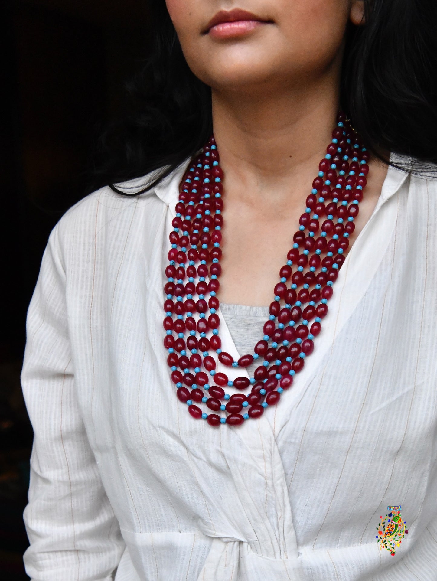 Crimson Sky Layered Necklace