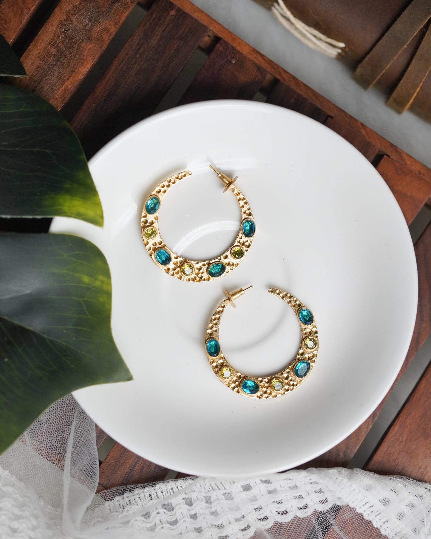 Paradise on Moon Earrings