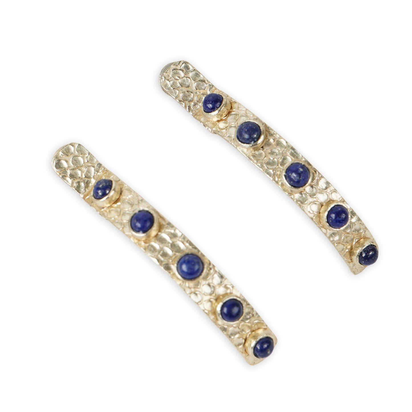 Lapis Lazuli Half Hoops