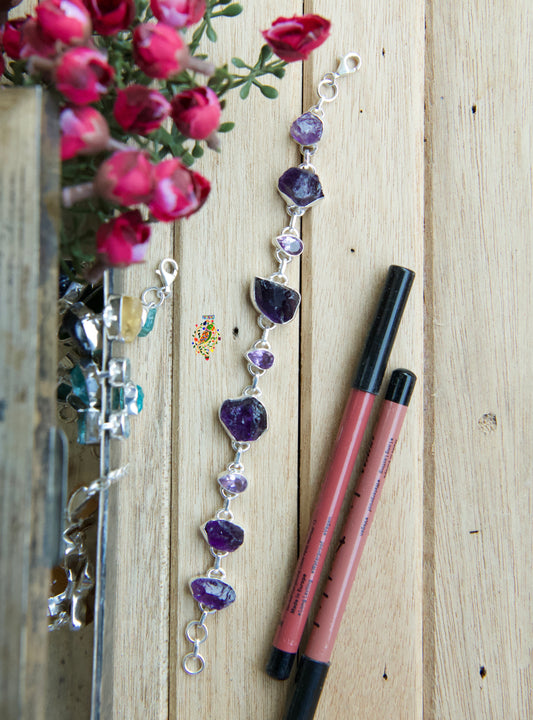 Amethyst Love Bracelet