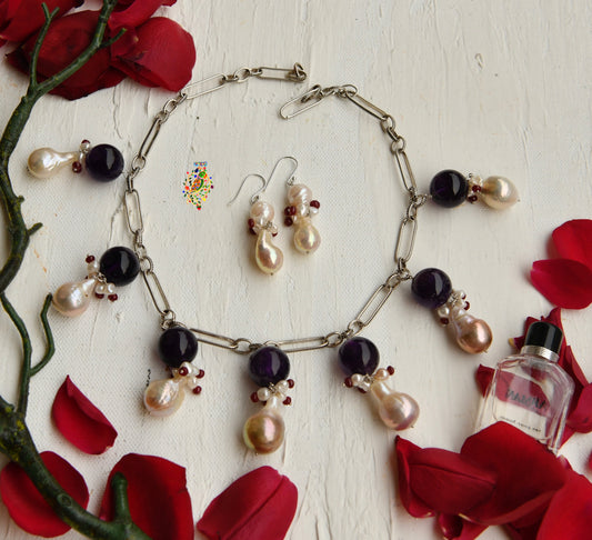 Pearl Choker Purple Sensation Set