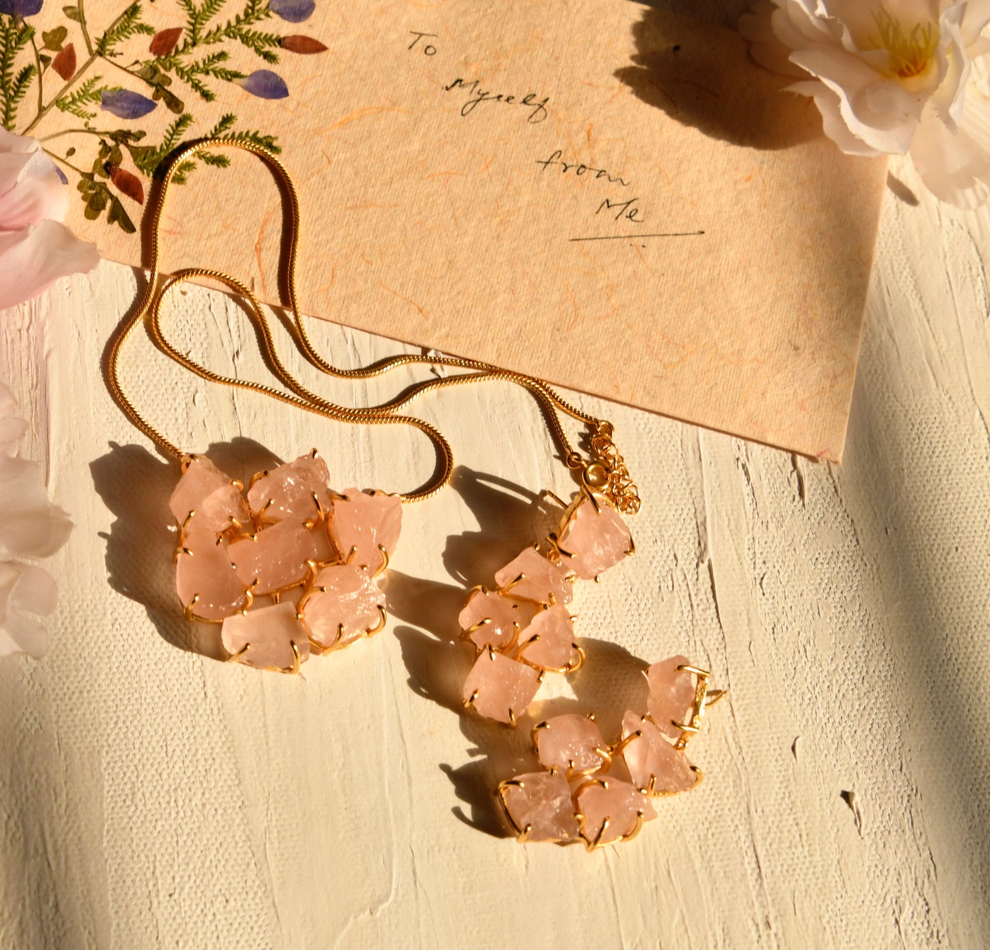Galaxy Rose Quartz Necklace