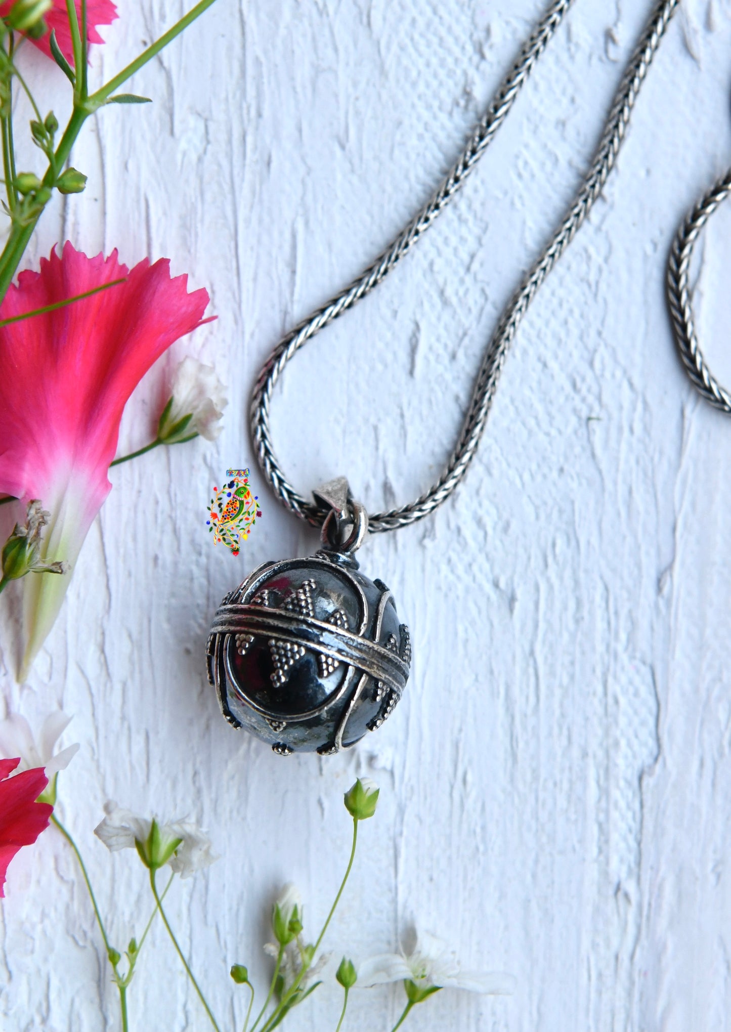 Silver Sphere Pendant