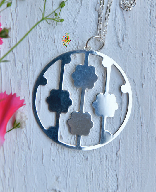 Flowered Circle Pendant