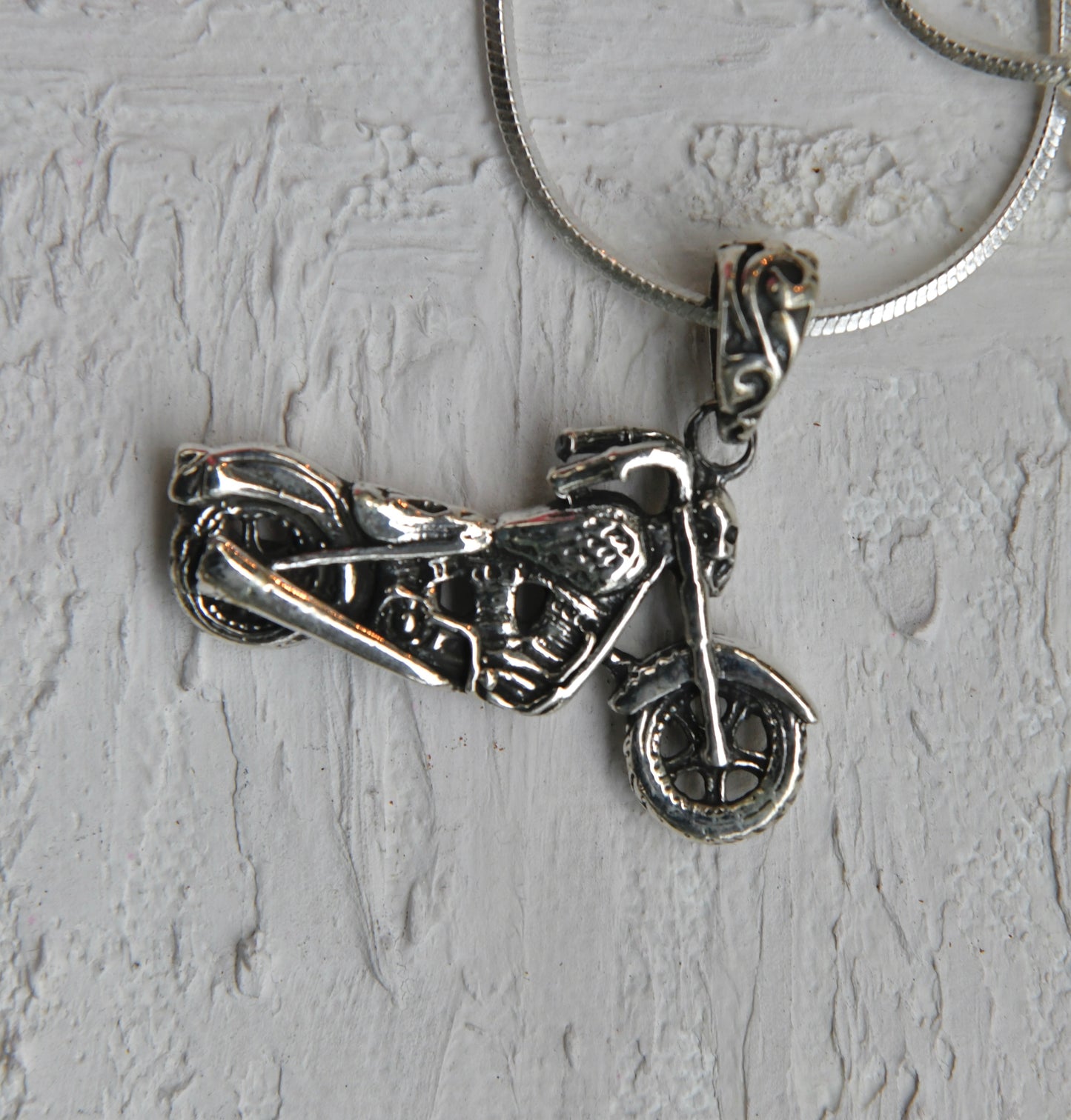 Motorbike silver Pendant