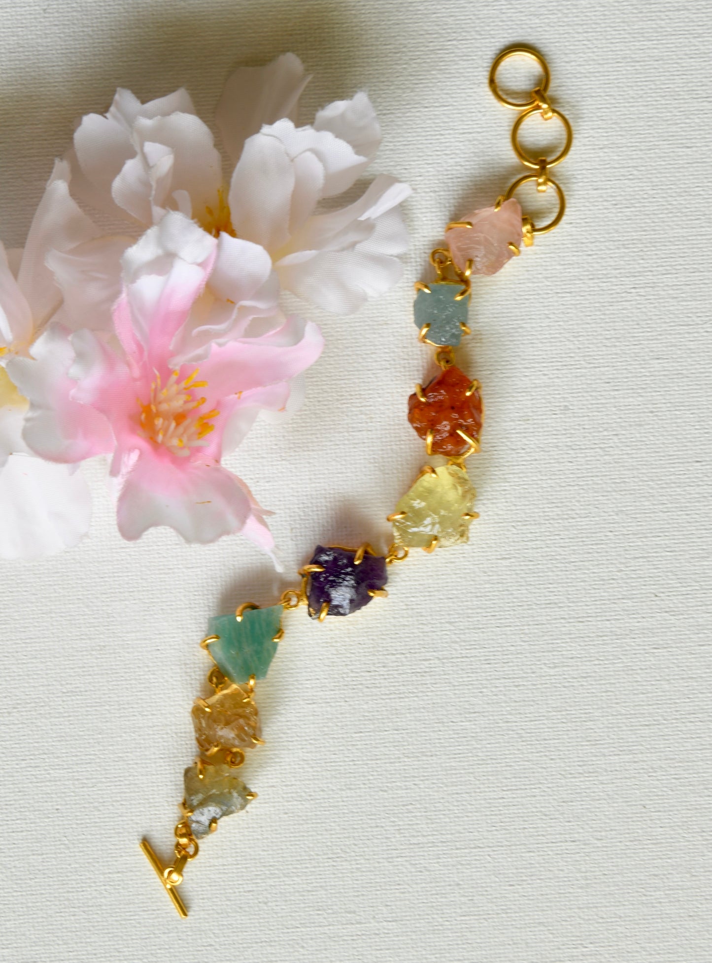 Uncut Multistone Bracelet