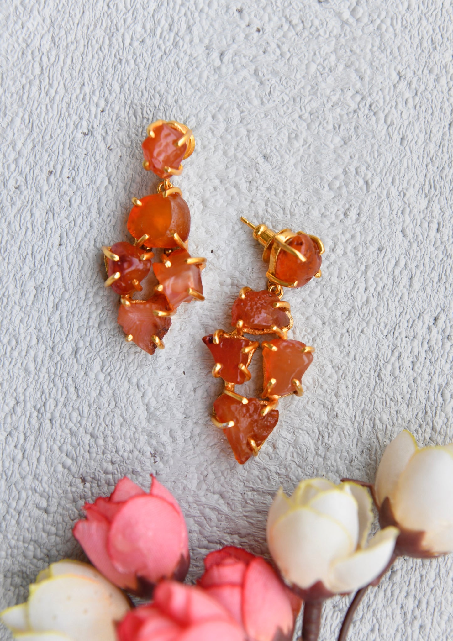 Carnelian Danglers (5 stones)