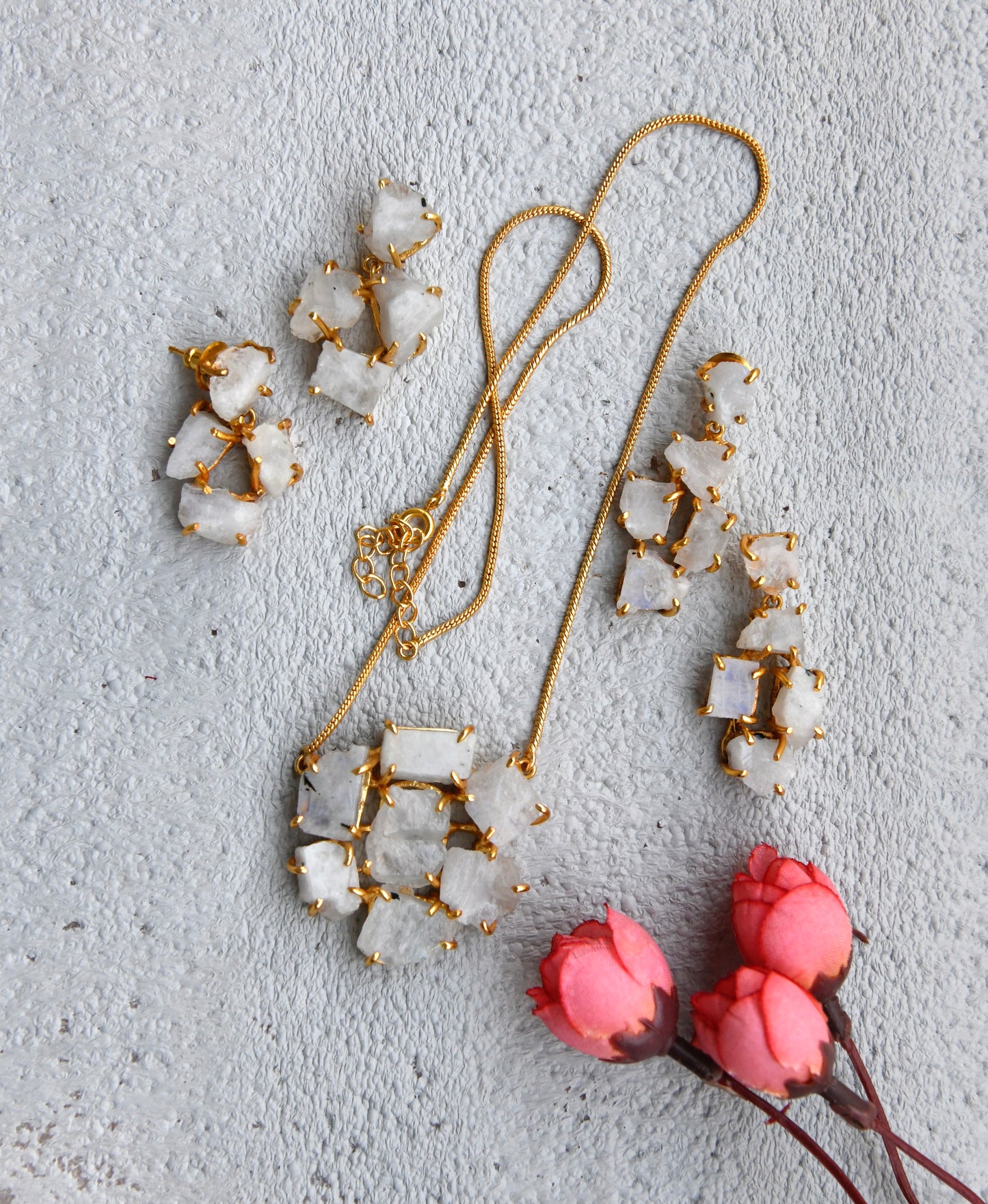 Moonstone Danglers (4 stones)