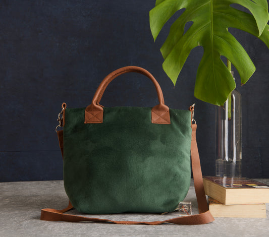 Green Velvet Mini Tote