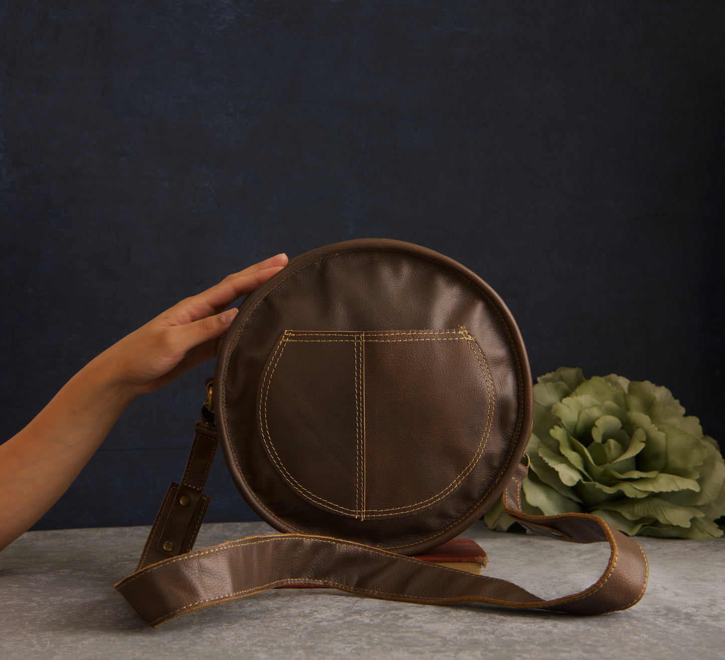 Allure Handpainted Rustic Leather Bag