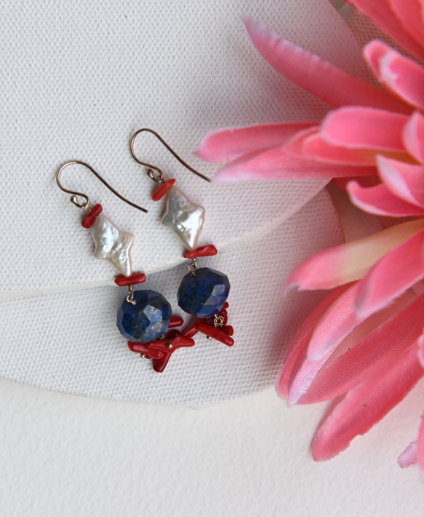 Rainbow Pearl Danglers