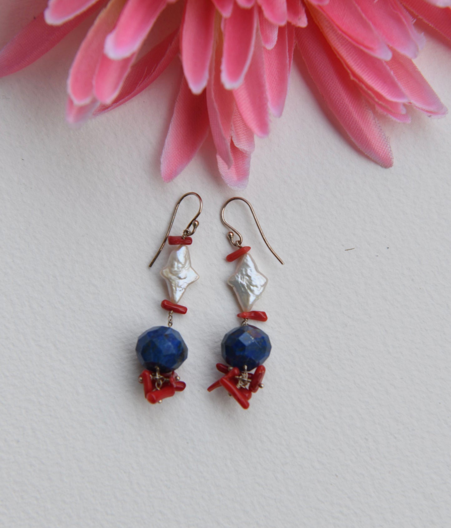 Rainbow Pearl Danglers