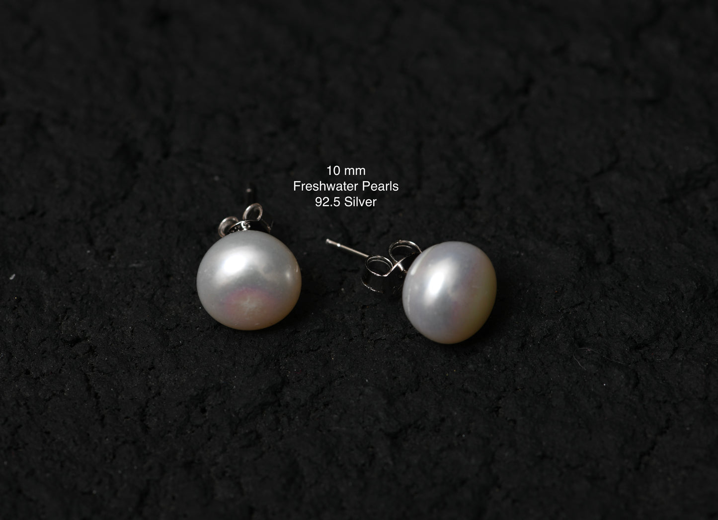 Freshwater Pearl Studs (10 mm)