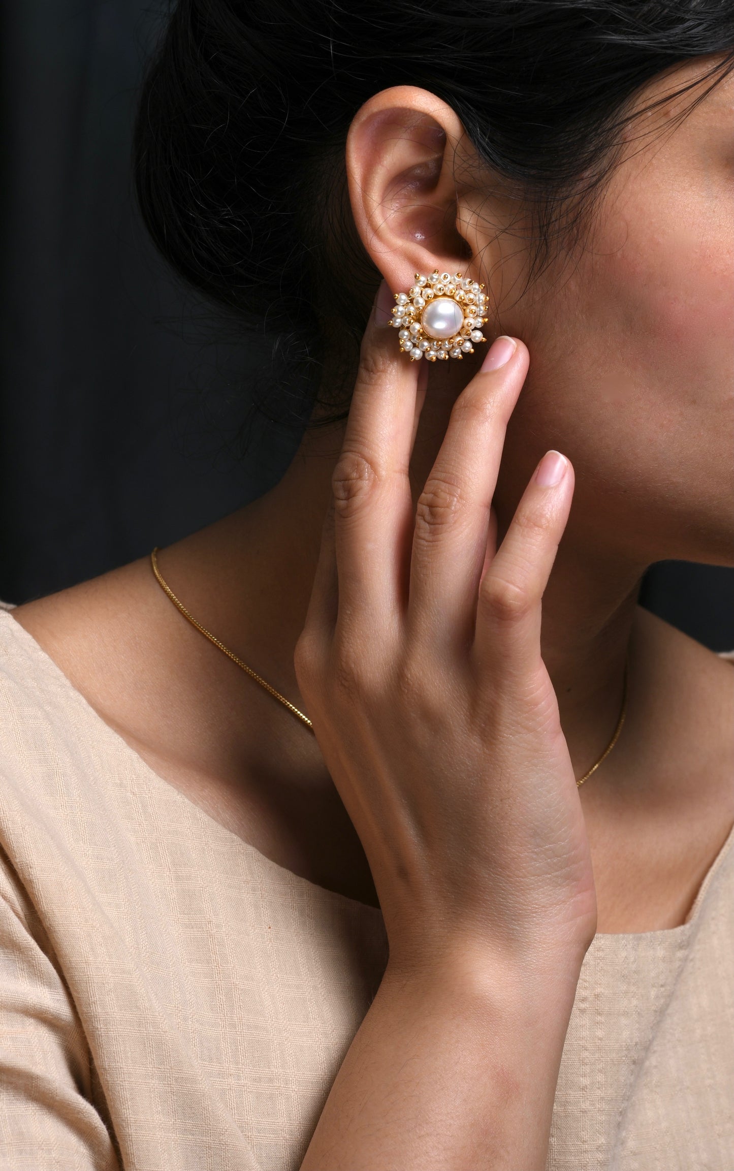 Pearl Blossom Studs