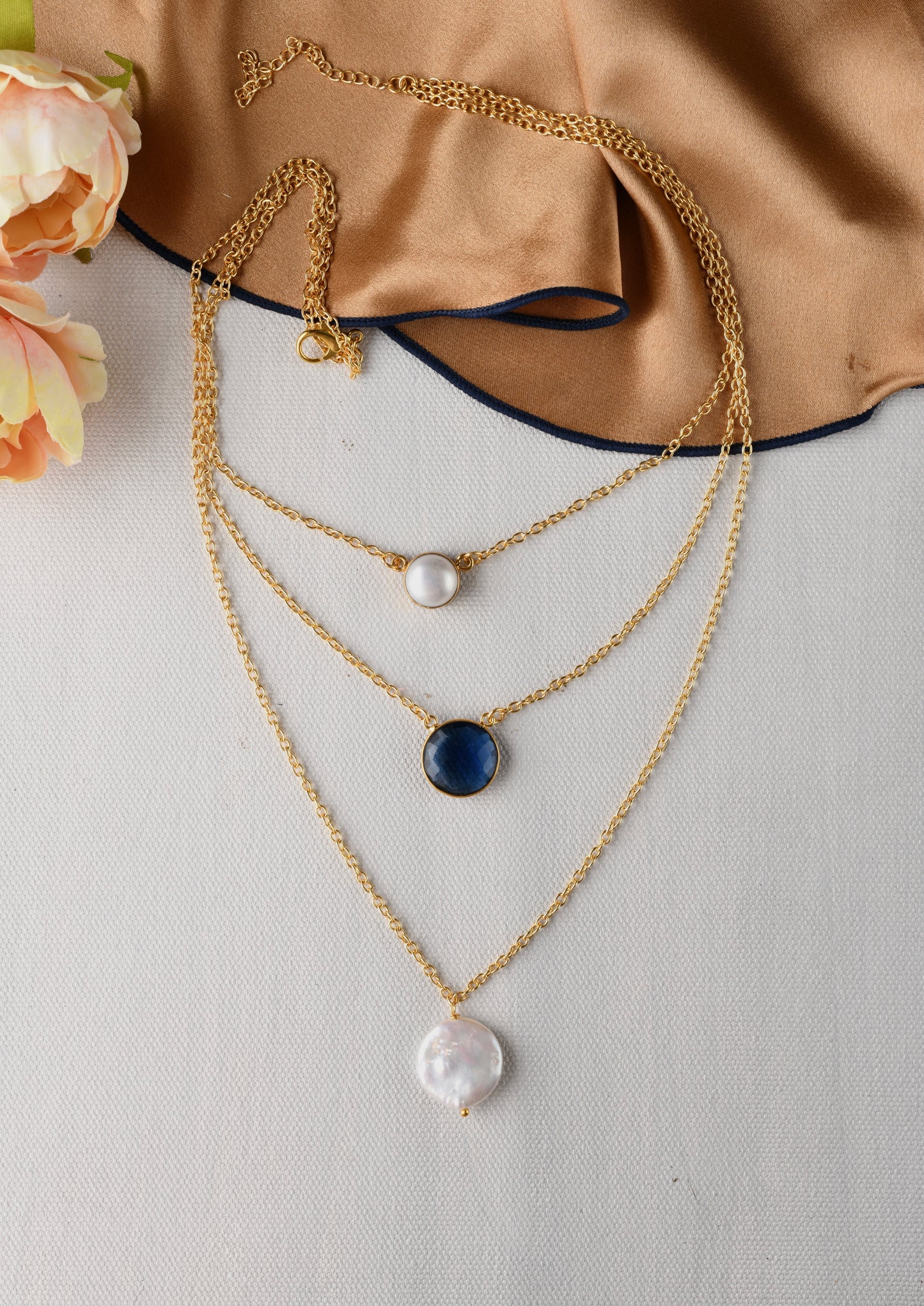 Sapphire Charm Necklace
