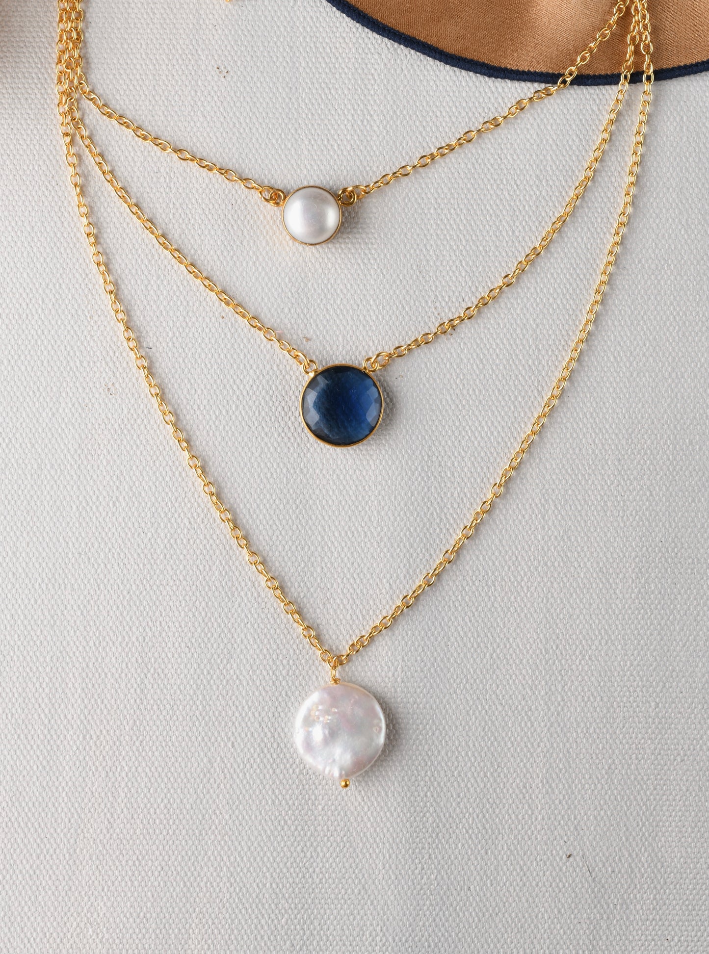 Sapphire Charm Necklace
