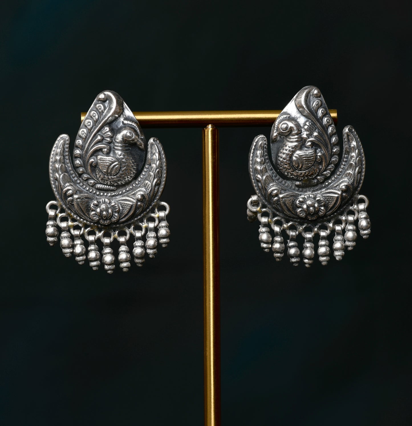Peacock Ghugri Earrings
