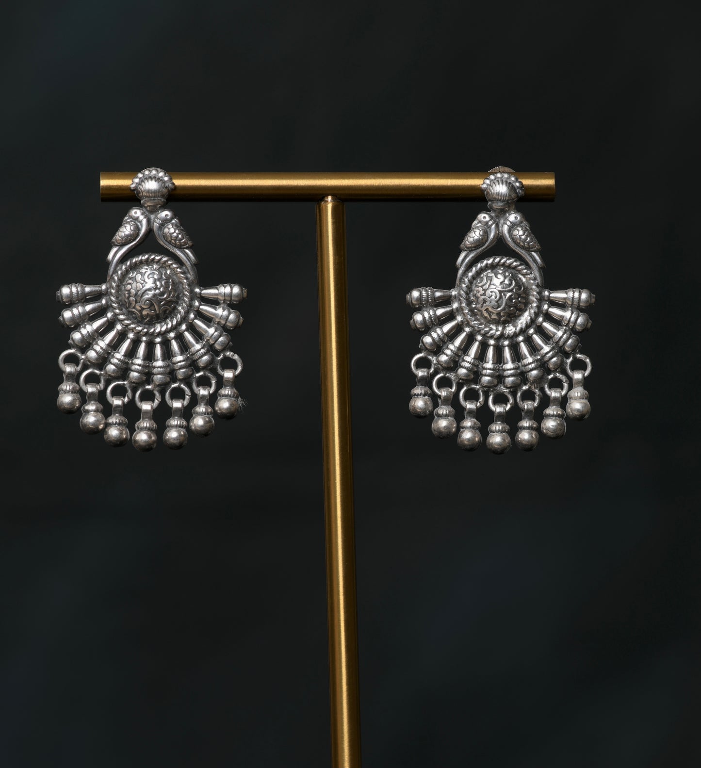 Totapari Hibiscus Silver Earrings