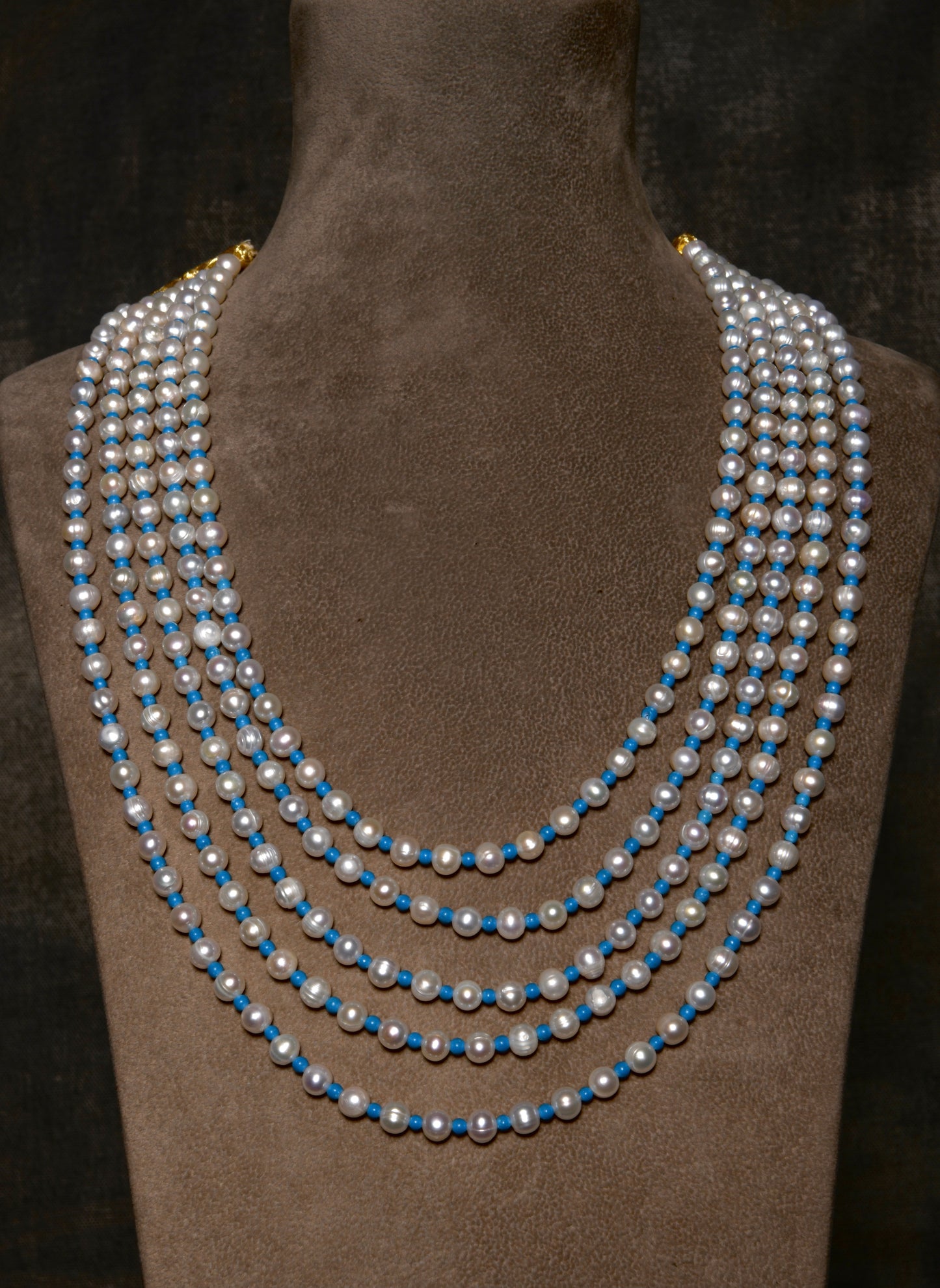 Classic Multi-Layered Pearl Necklace (Freshwater Pearls)