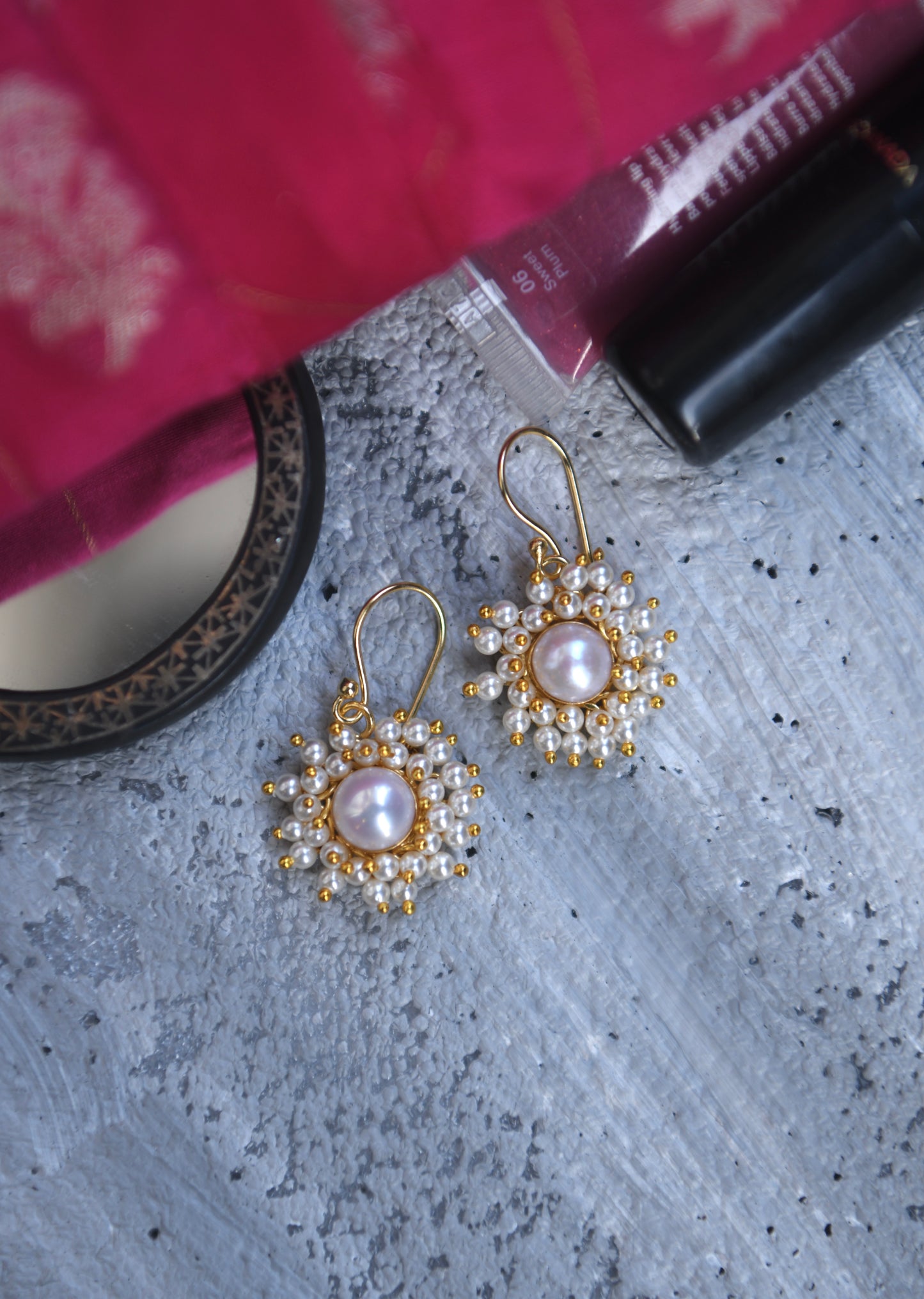 Pearl Blossom Earrings
