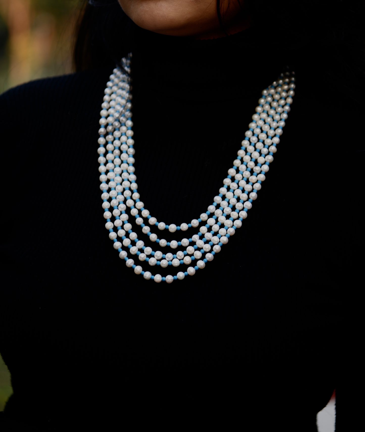 Classic Multi-Layered Pearl Necklace (Freshwater Pearls)