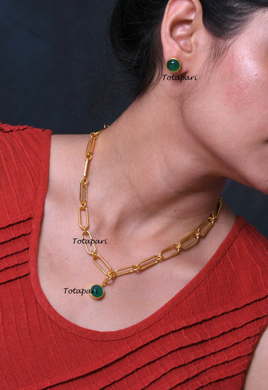 Heart Chakra Linked Necklace