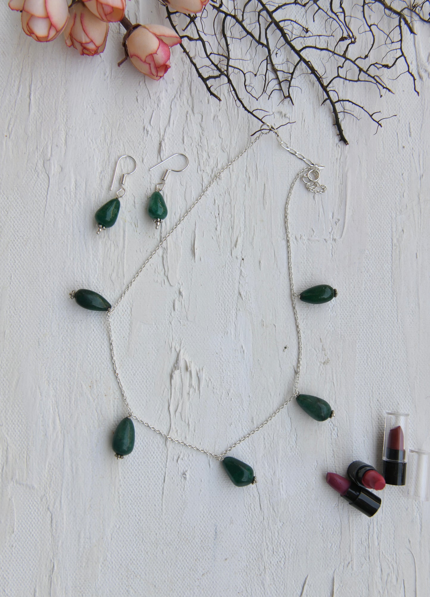 Green Onyx Drops Set