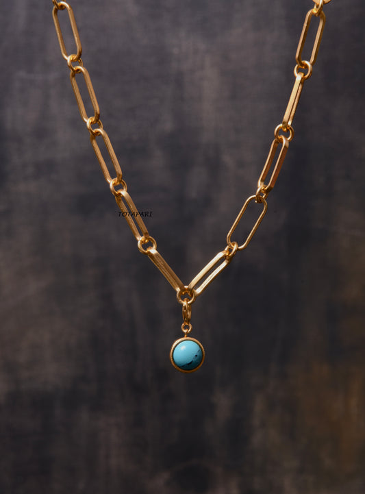 Vishuddhi Chakra Linked Necklace