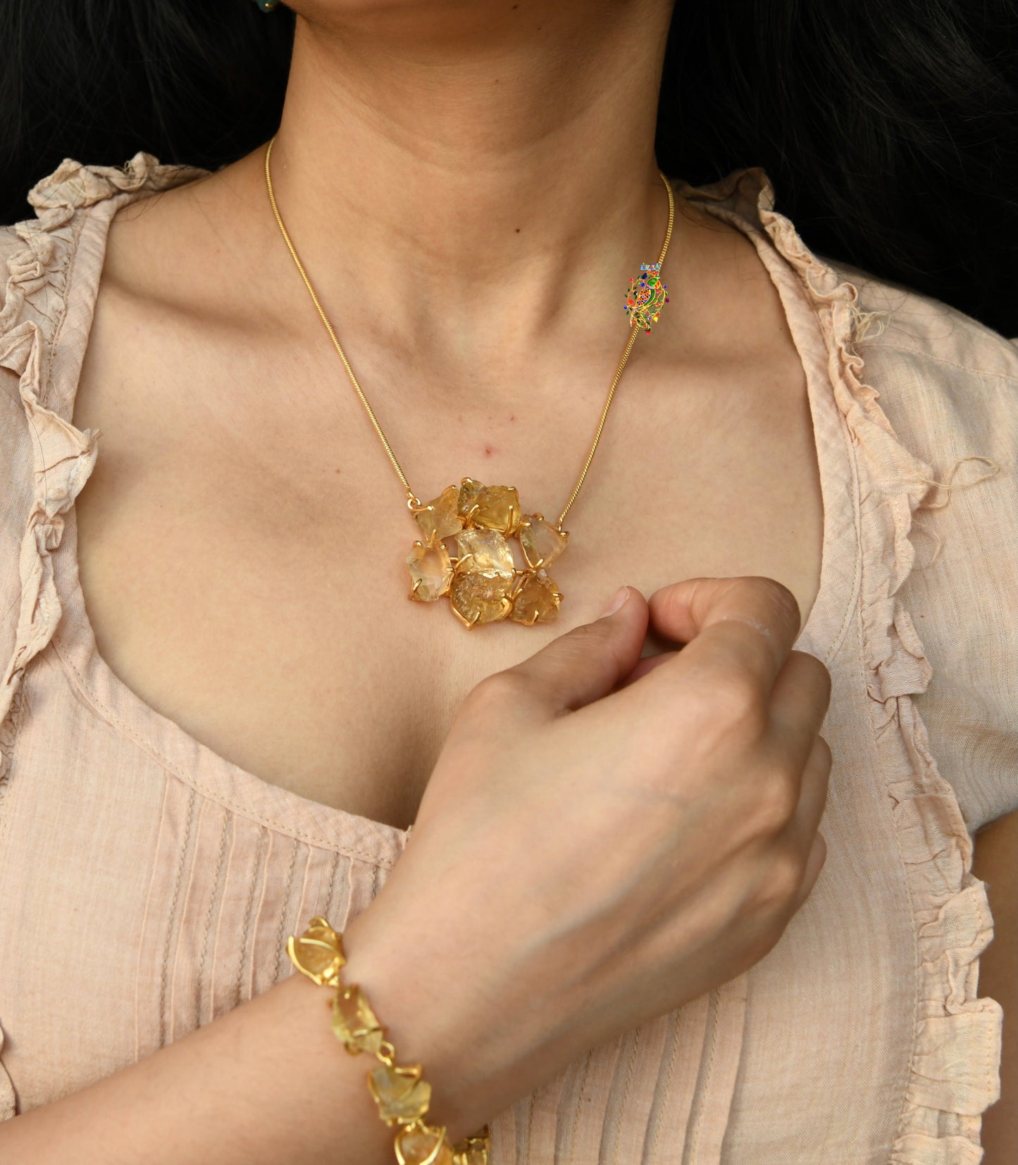 Galaxy Citrine Necklace