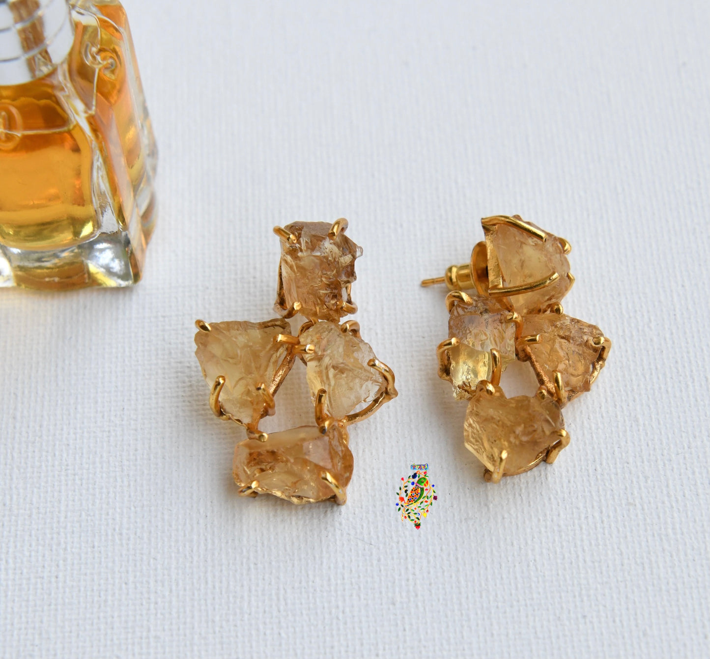 Citrine Danglers (4 stones)