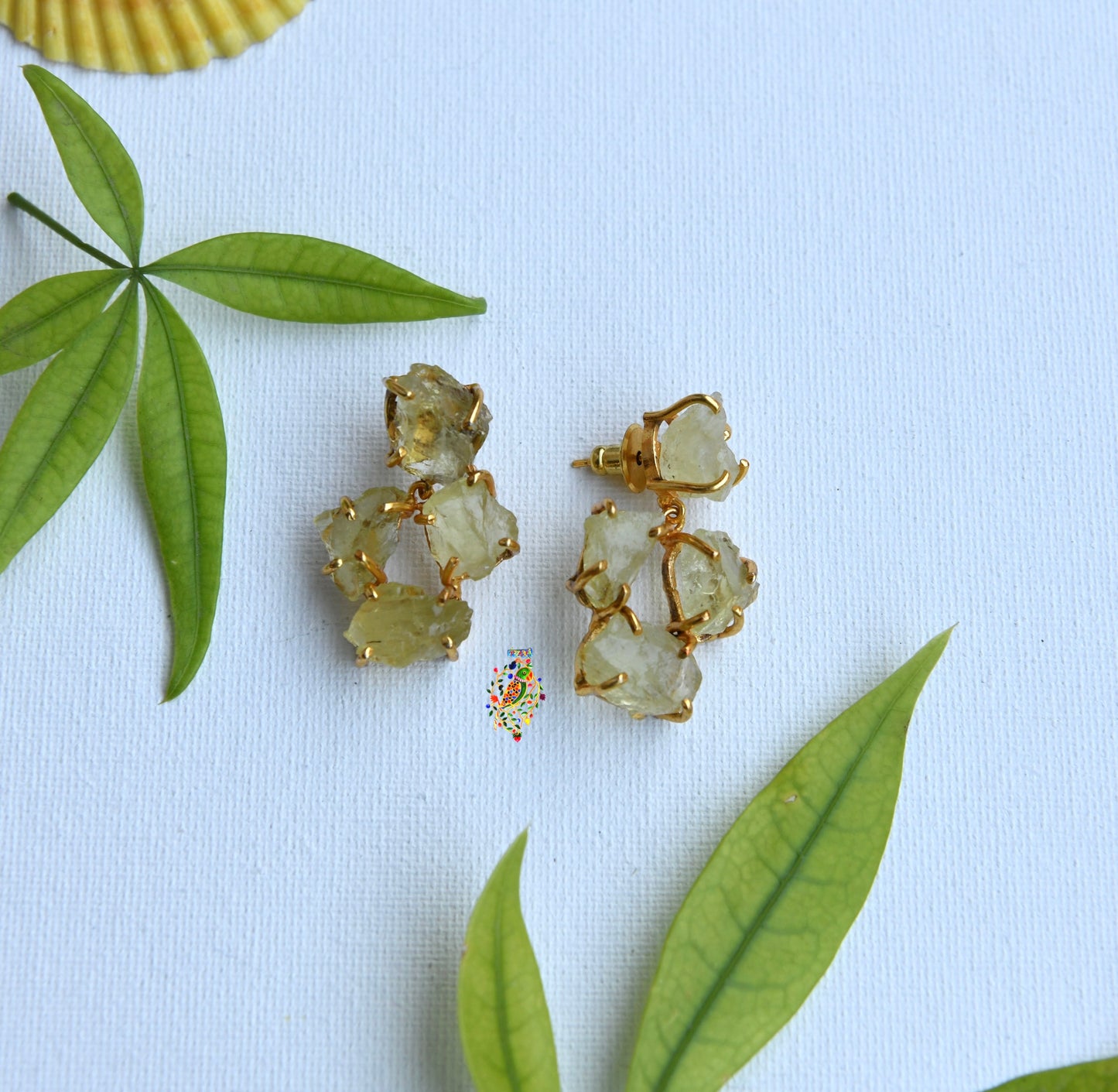 Lemon Topaz Danglers (4 stones)