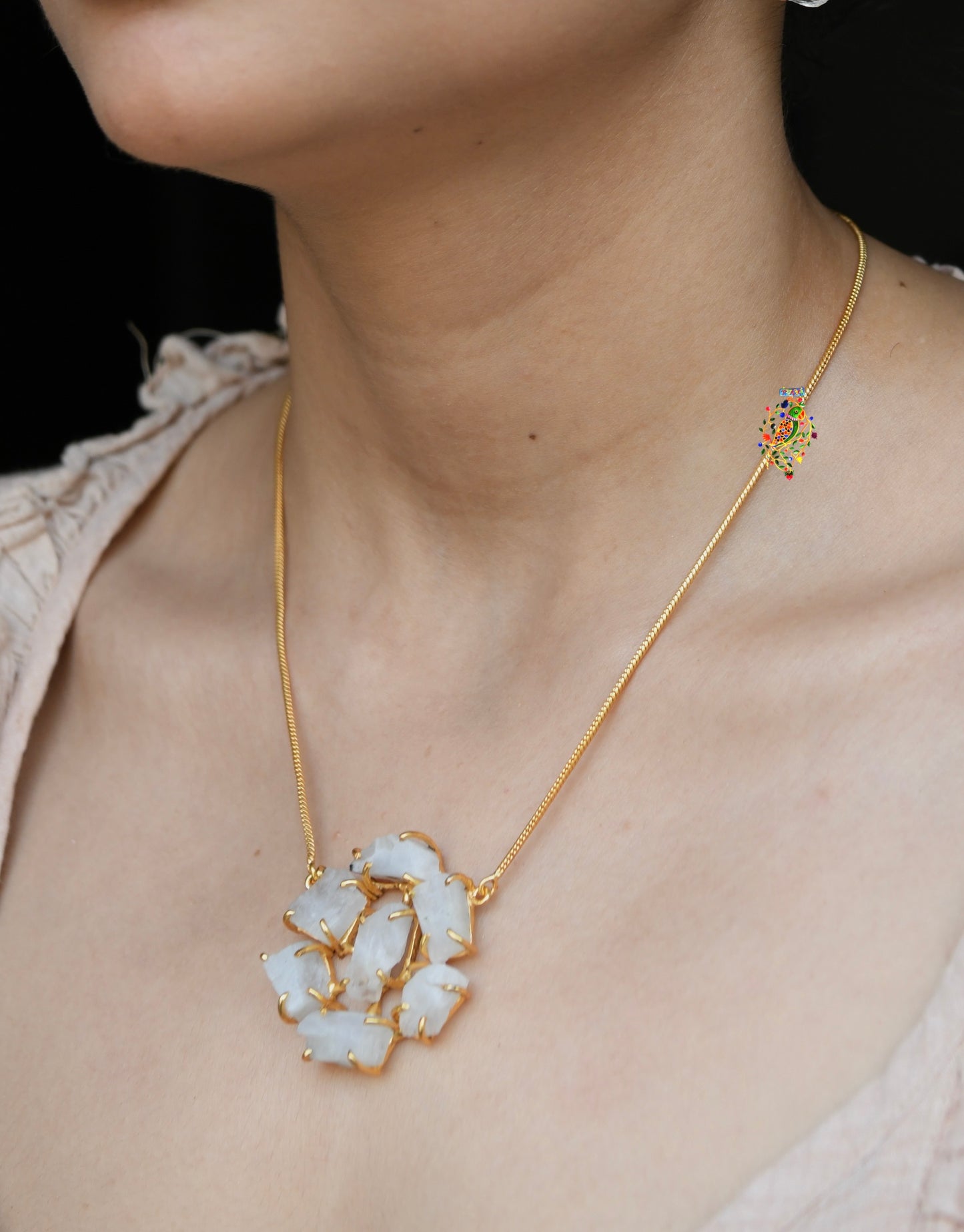 Galaxy Moonstone Necklace
