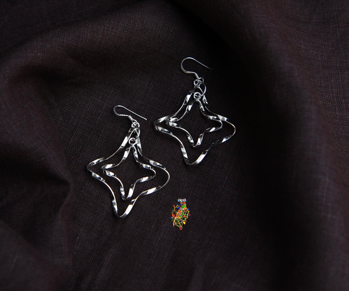 Silver Stars Earrings