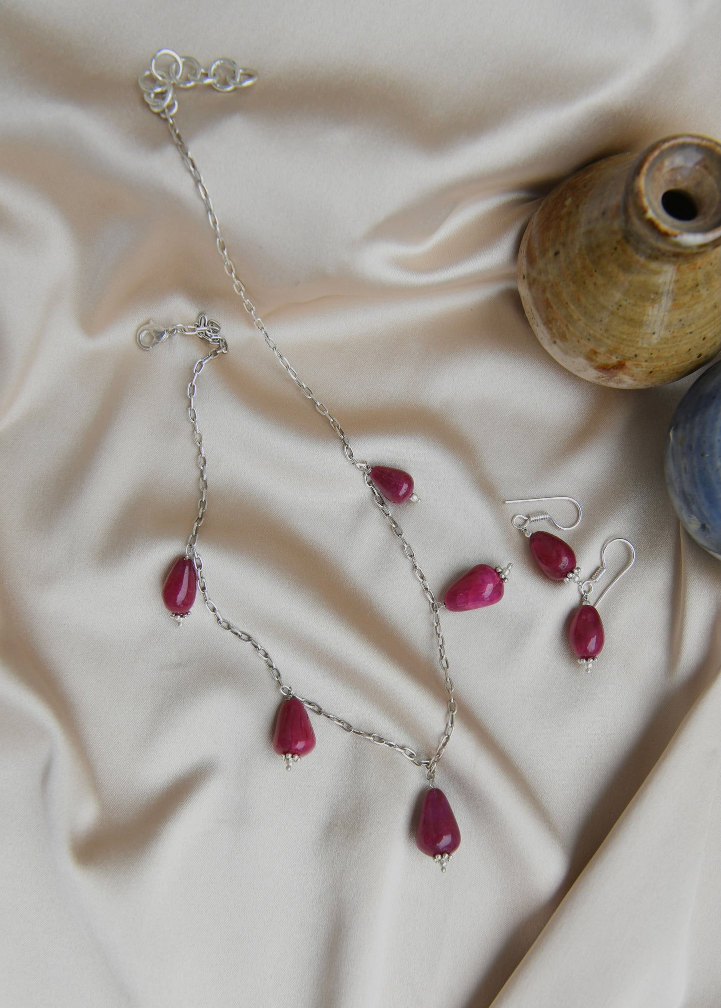 Ruby Onyx Drops Set