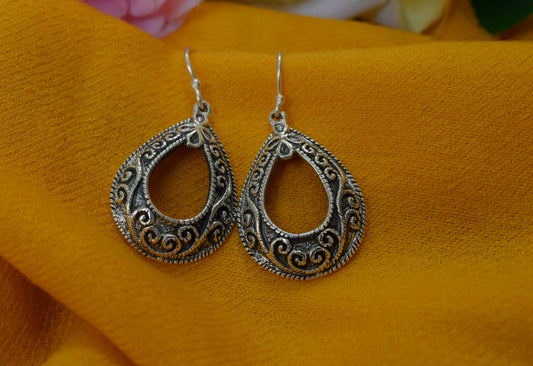 Silver Drop Earrings