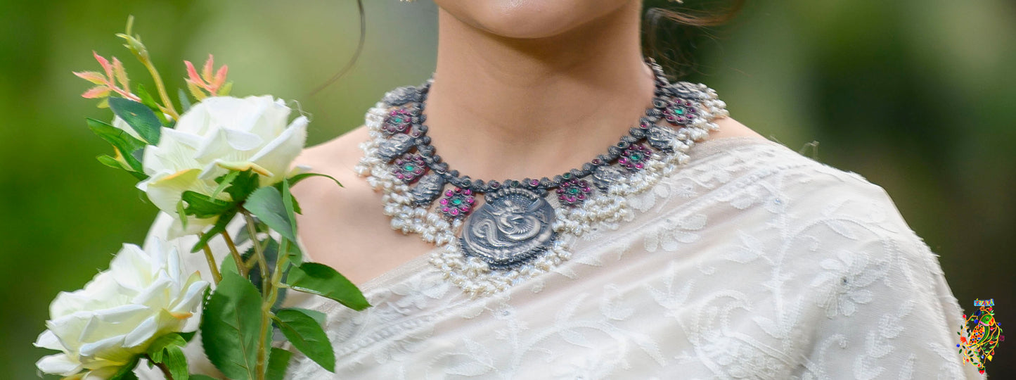 Temple Jewellery Set