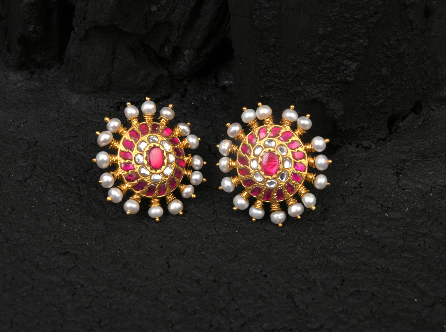 Kundan Blooming Buds Earrings