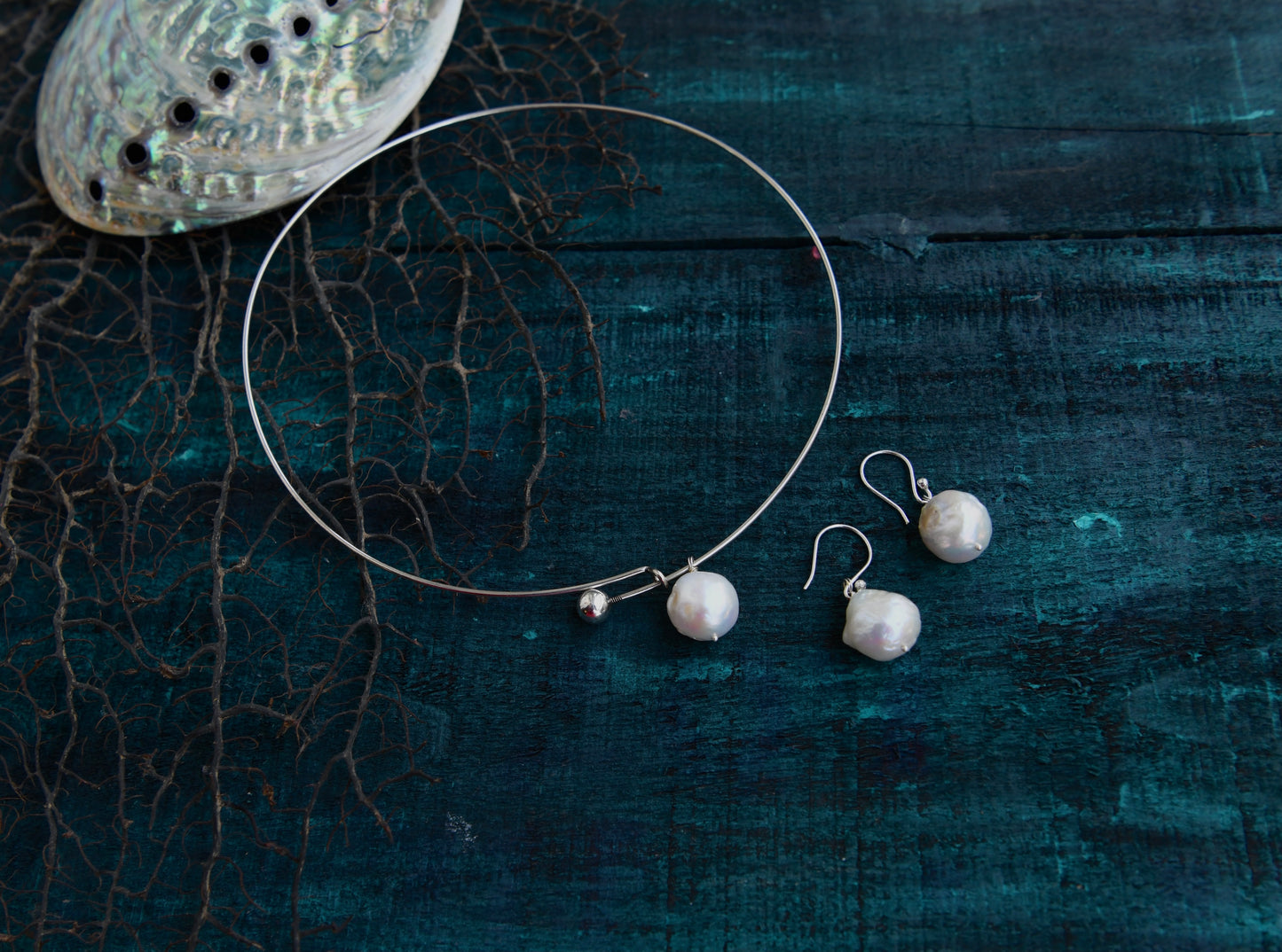 Baroque Silver Drops Set