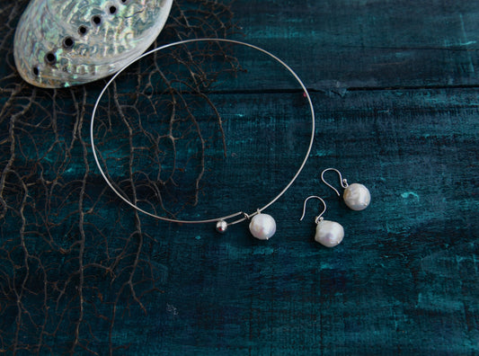 Baroque Silver Drops Set