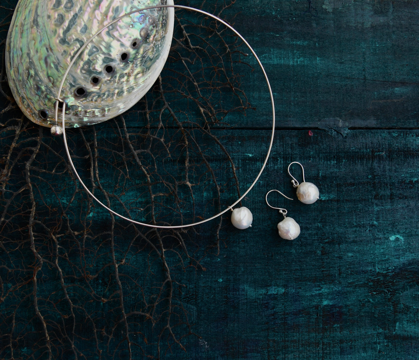 Baroque Silver Drops Set