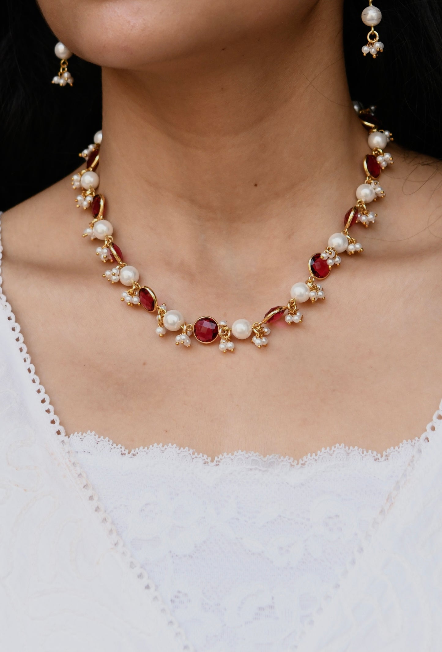 Crimson Blooms Set