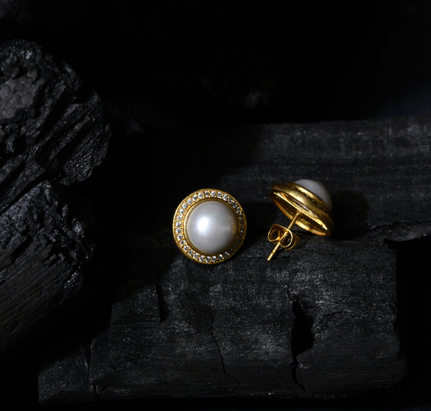 Stars and Pearls Studs