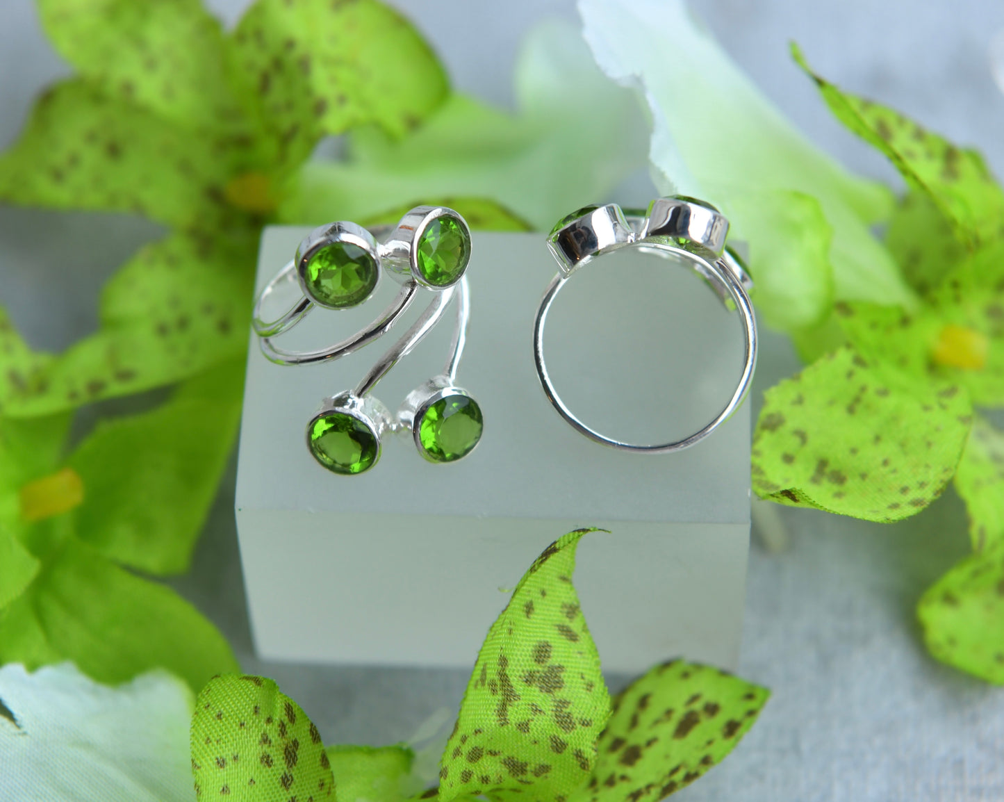 Peridot August Baby Ring