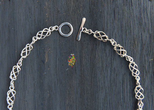 Infinity Loops Silver Necklace